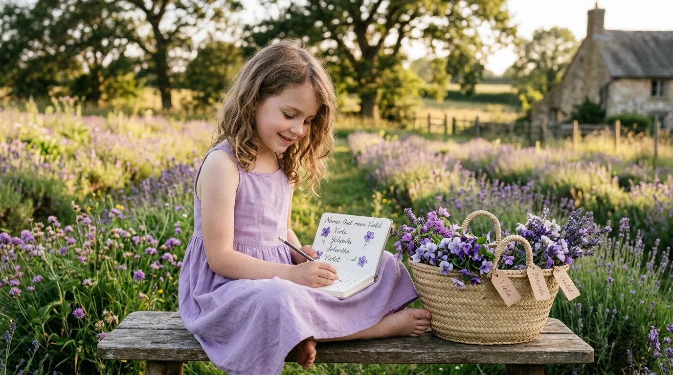 Floral Girl Names Related to Violet