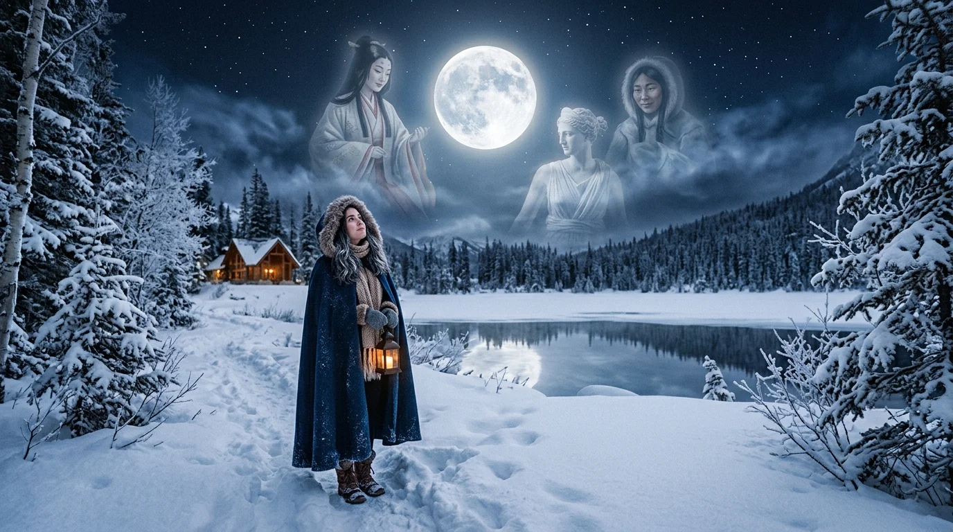 Girl Names That Evoke a Winter Moon