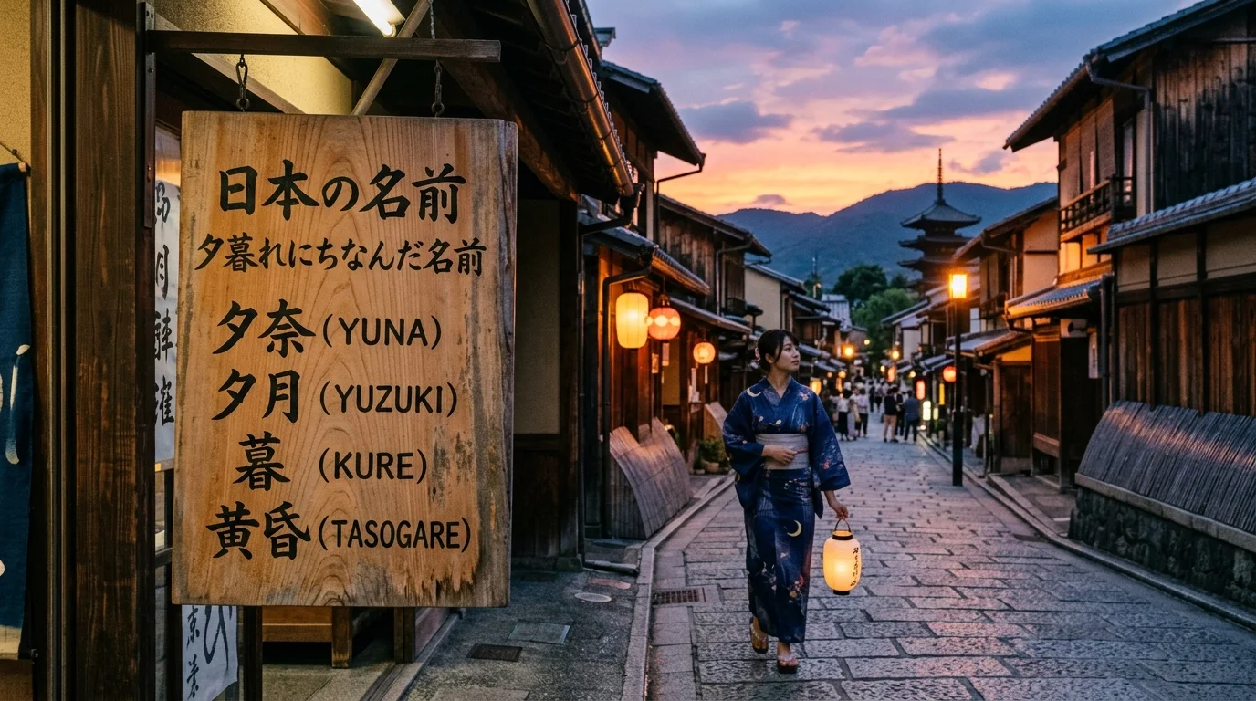 Japanese Girl Names Inspired by Evening Light