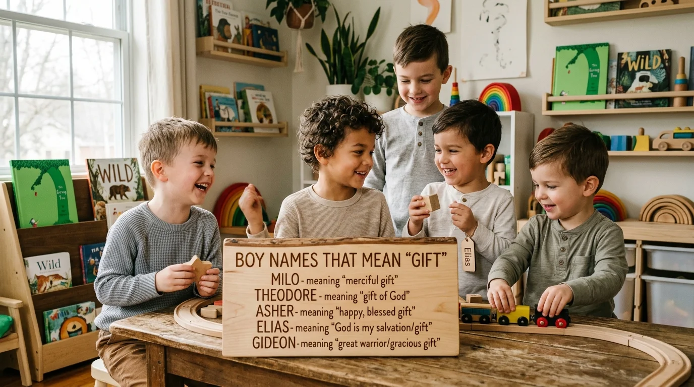 Modern Boy Names Inspired by Gifts