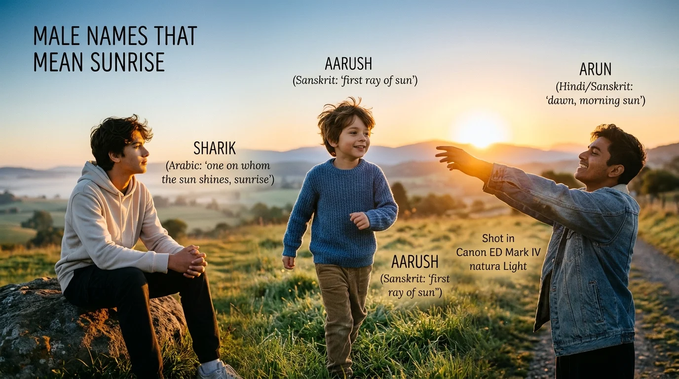 Sanskrit Boy Names That Mean Sunrise and Light