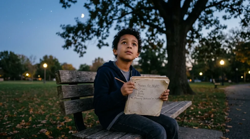boy names that mean night