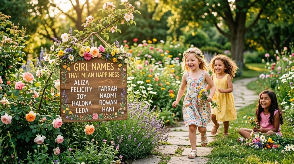 girl names that mean happiness