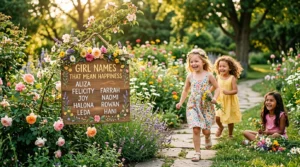girl names that mean happiness