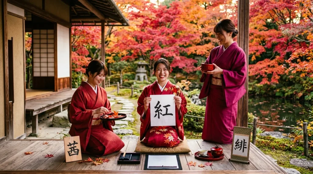japanese names that mean crimson
