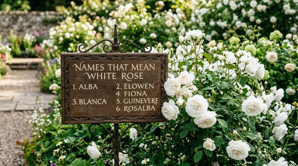 names that mean white rose