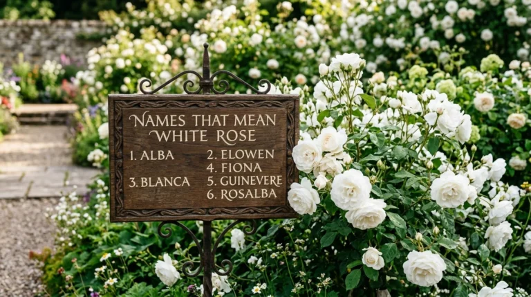 names that mean white rose