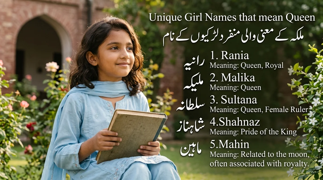 Girl Names That Mean Queen in Urdu