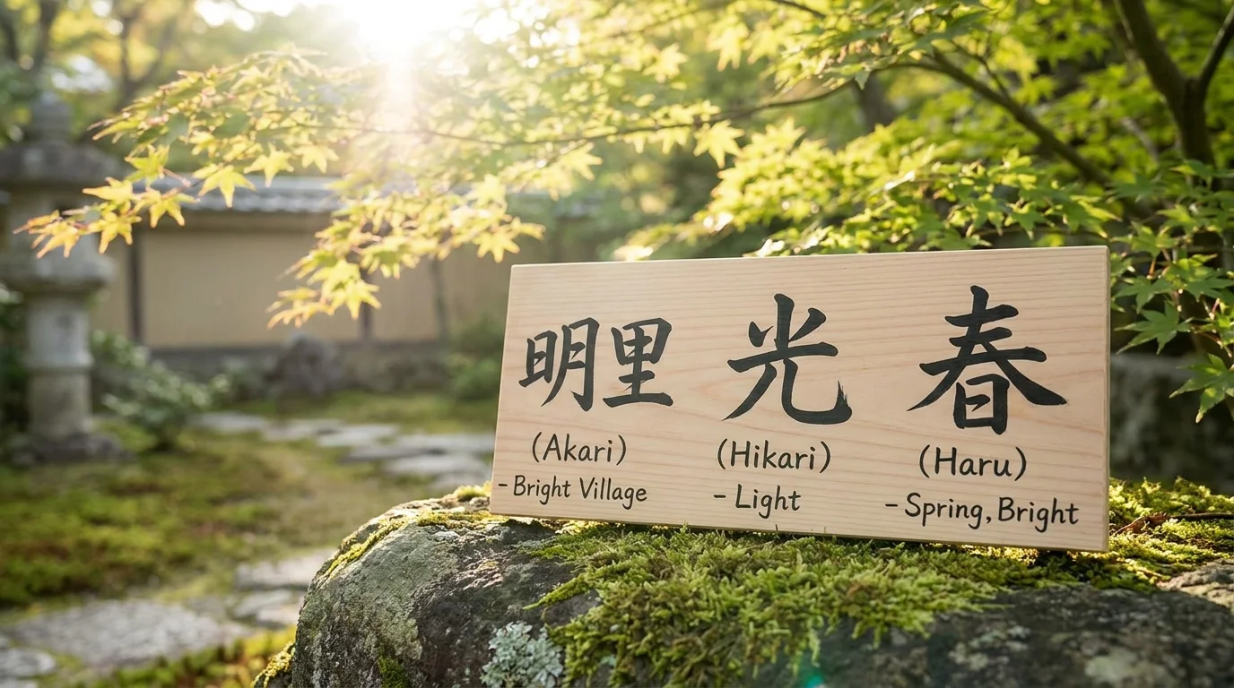Traditional Japanese Names Associated With Brightness