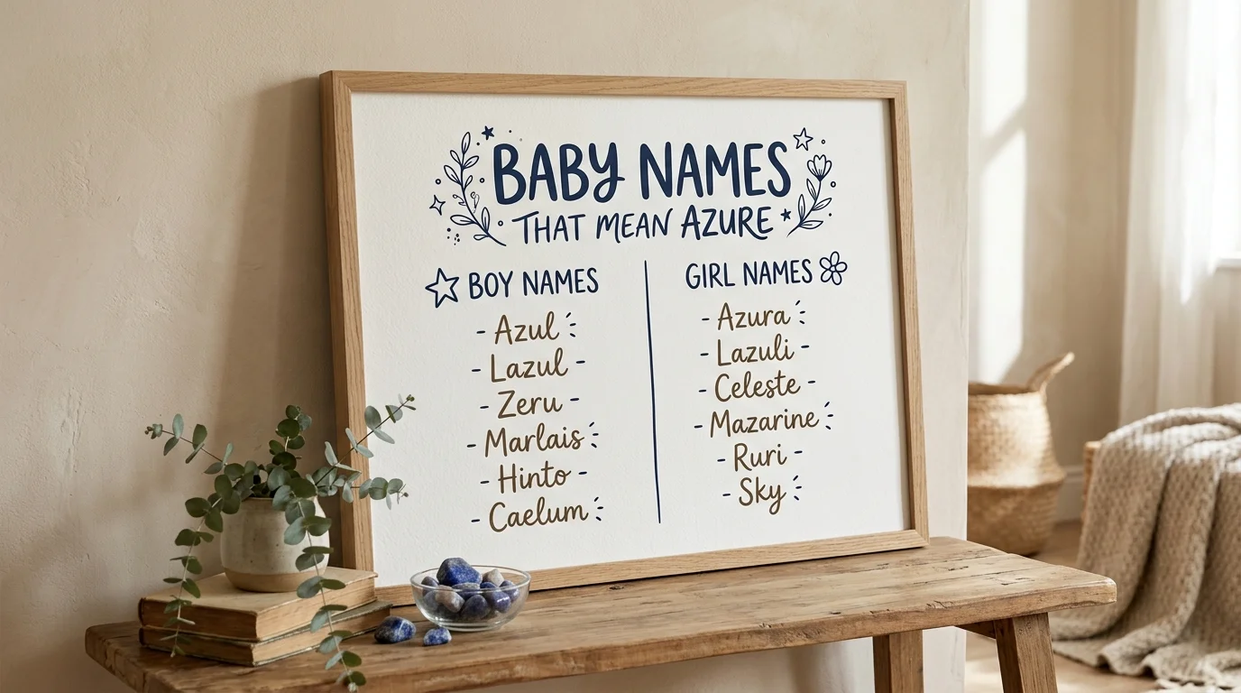 Boy Names That Mean Azure