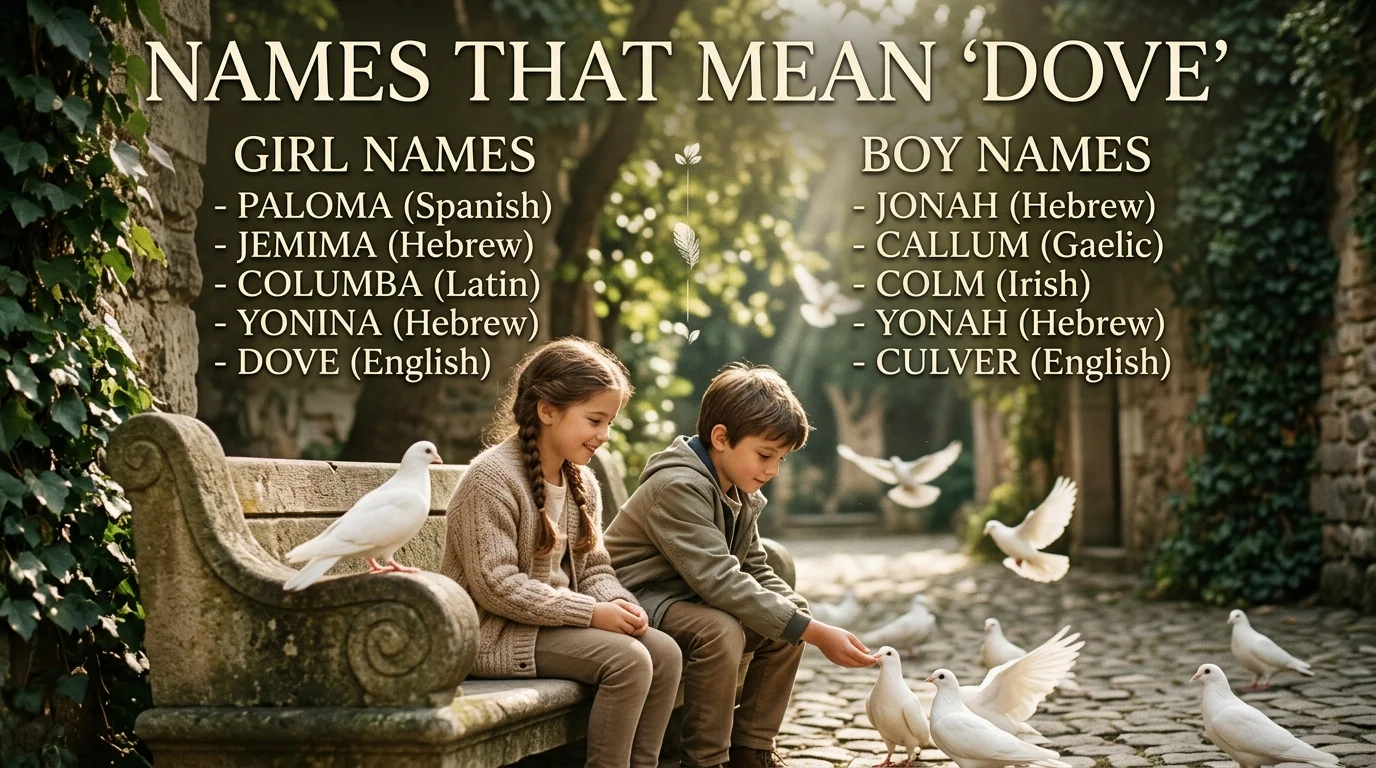 Cute Names Inspired by Doves