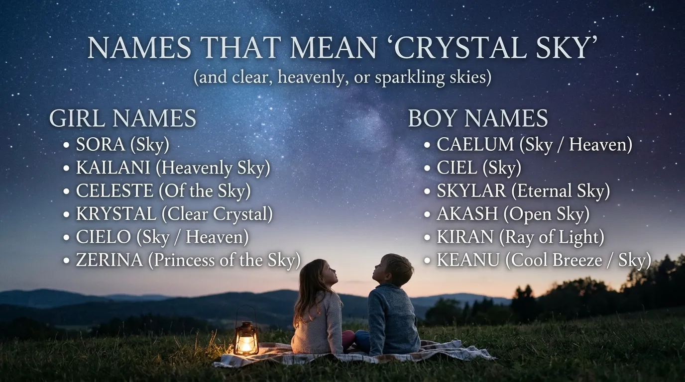 Girl Names That Mean Crystal Sky