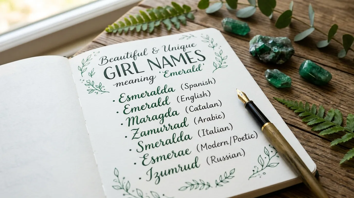 Luxury Girl Names Inspired by Emeralds and Precious Stones