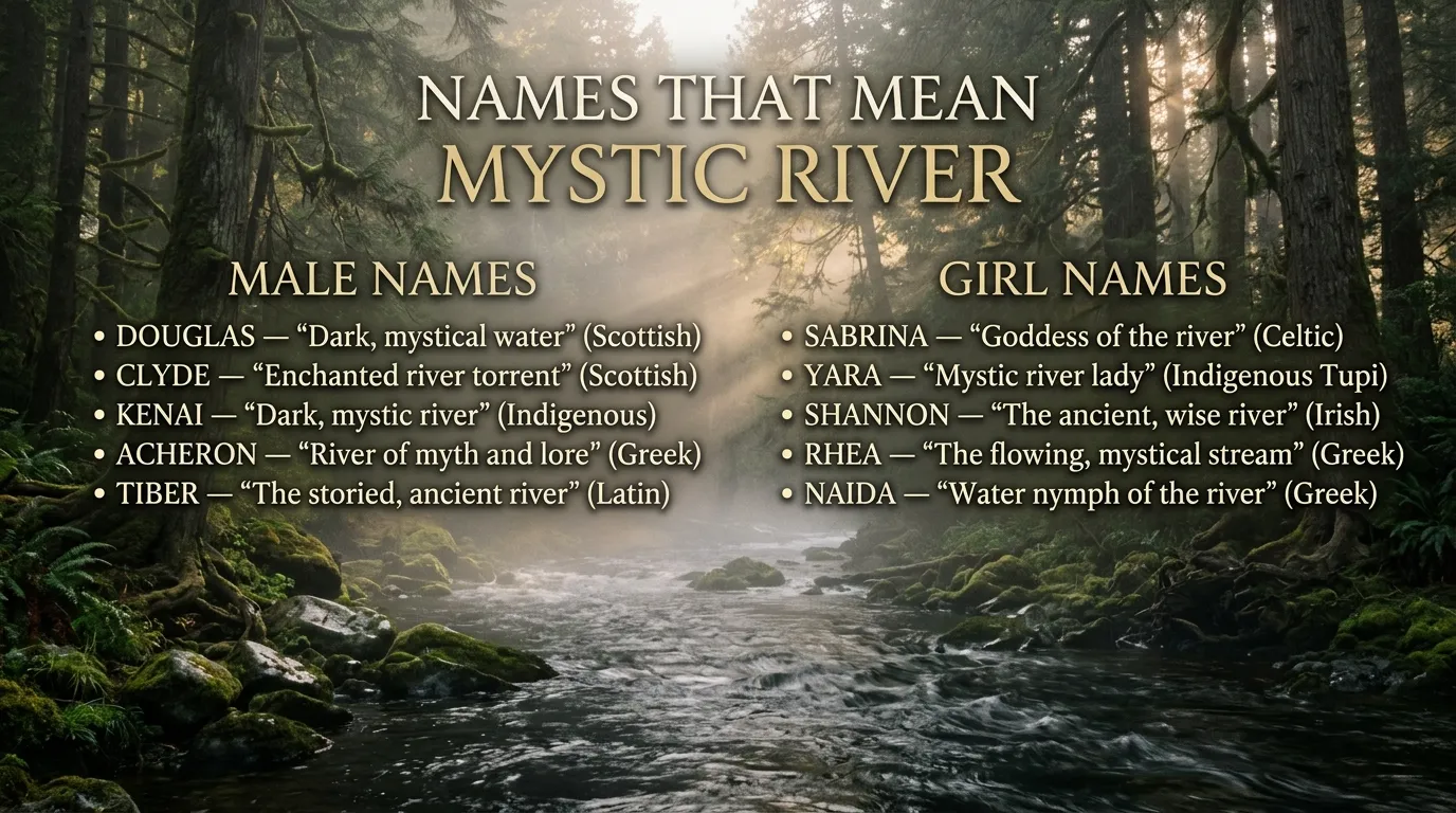 Male Names That Mean Mystic River