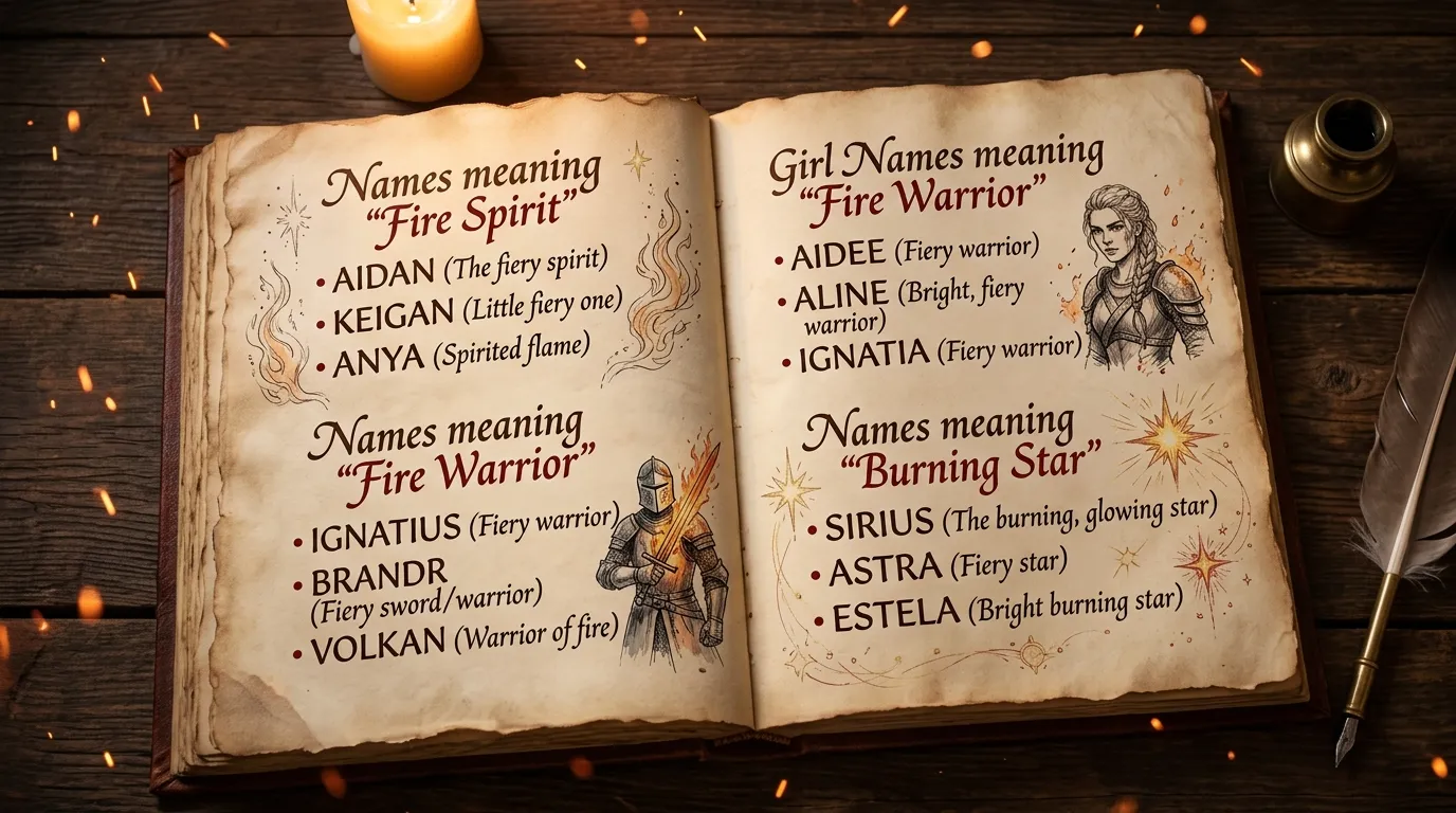 Names That Literally Connect to Fire