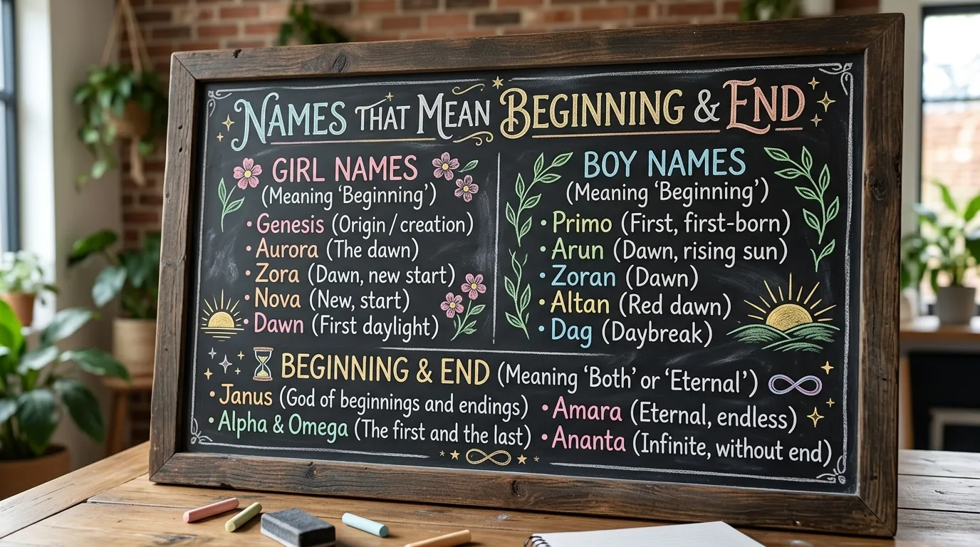 Names That Mean Beginning and End