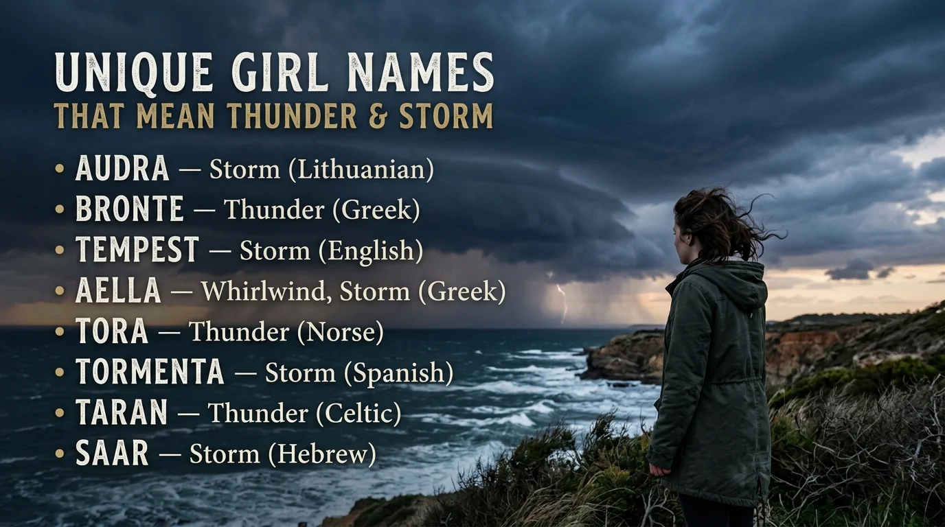 Unique Girl Names That Mean Thunder